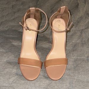 Aldo tan with rose gold heel 👡